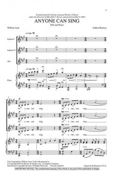 Anyone Can Sing (Andrea Ramsey) 