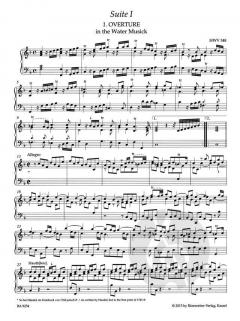 Water Music / Music for the Royal Fireworks HWV 348-351 (Georg Friedrich Händel) 