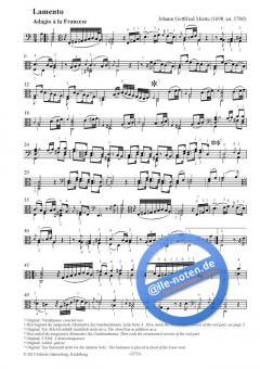 Suite für die Gambe und Generalbass von Johann Gottfried Mente 