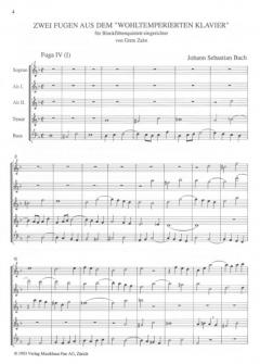 2 Fugen aus dem 'Wohltemperierten Klavier' (Johann Sebastian Bach) 