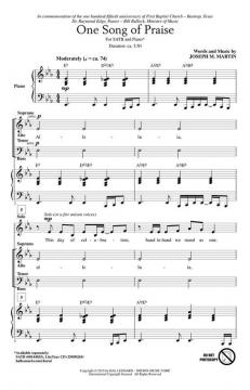 One Song Of Praise von Joseph A. Martin (Download) 