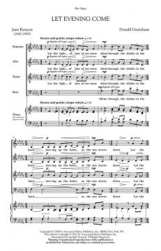 Let Evening Come von Donald Grantham (Download) 