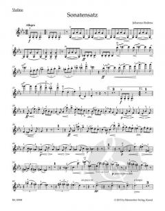 Sonatensatz in c aus der F.A.E.-Sonate für Violine und Klavier WoO 2 von Johannes Brahms im Alle Noten Shop kaufen