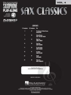 Saxophone Play-Along Vol. 4: Sax Classics 