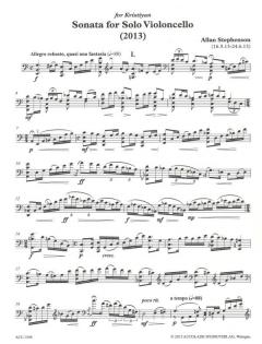 Sonate für Violoncello solo von Allan Stephenson im Alle Noten Shop kaufen