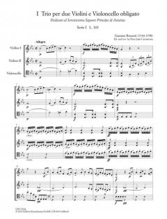 6 Trios Serie I, Heft 1 von Gaetano Brunetti 