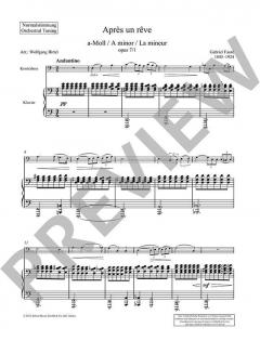 Après un rêve op. 7/1 von Gabriel Fauré 