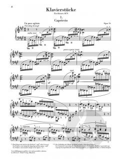 Klavierstücke von Johannes Brahms im Alle Noten Shop kaufen - HN565