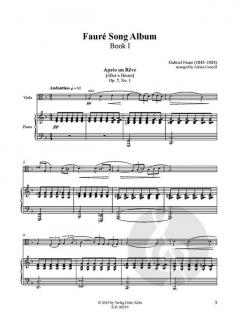 Fauré Song Album I für Viola und Klavier im Alle Noten Shop kaufen