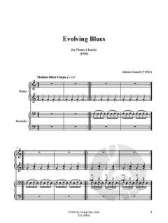 Evolving Blues von Adrian Connell für Klavier vierhändig im Alle Noten Shop kaufen