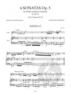 6 Sonatas op. 5 Vol. 2 von Francesco Geminiani 