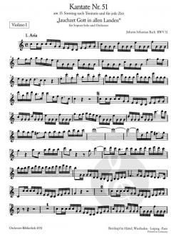 Jauchzet Gott in allen Landen von Johann Sebastian Bach 