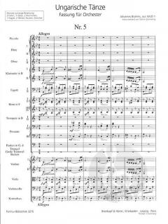 Ungarische Tänze 2: Nr. 5, 6, 7 aus WoO1 von Johannes Brahms 
