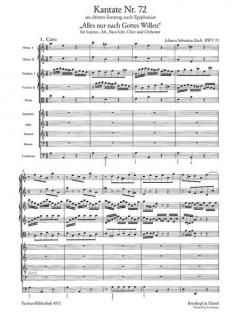 Alles nur nach Gottes Willen von Johann Sebastian Bach 