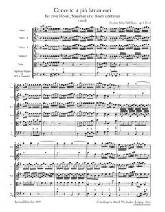 Concerto a piu instrumenti in e-moll op. 5 Nr. 3 von Evaristo Felice dall' Abaco 