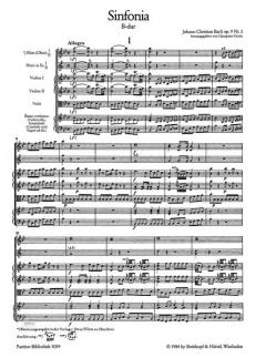 Sinfonia B-Dur op. 9/3 von Johann Christian Bach 