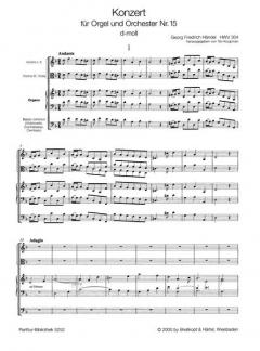 Orgelkonzert Nr. 15 d-moll HWV 304 von Georg Friedrich Händel 