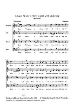 20 Responsorien Heft 3 (Max Reger) 