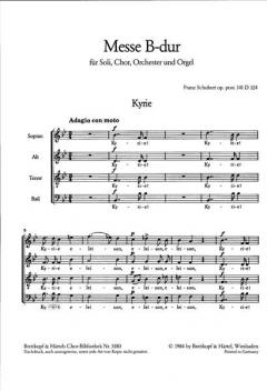 Messe B-dur op. post. 141 D 324 (Franz Schubert) 