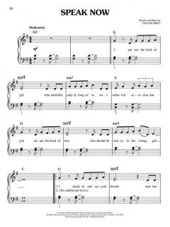 Speak Now (Easy Piano) von Taylor Swift 