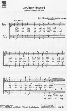 Der Jäger Abschied von Felix Mendelssohn Bartholdy 