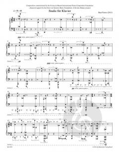 Studie für Klavier von Beat Furrer (Download) 