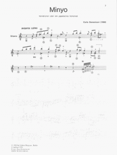 Minyo op. 50d von Carlo Domeniconi 