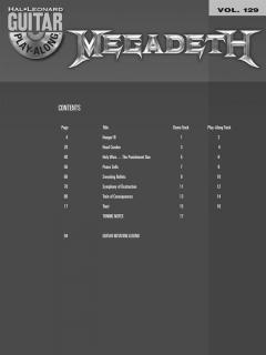 Guitar Play-Along Vol. 129: Megadeth von Megadeth 