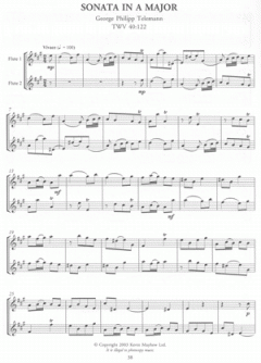 6 Canonic Sonatas von Georg Philipp Telemann 