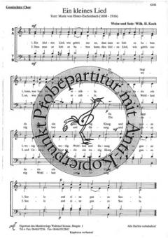 Ein kleines Lied (Wilhelm H. Koch) 