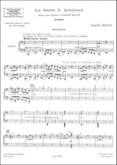 Boite A Joujoux. Ballet pour Enfants Suite pour Pi von Claude Debussy 