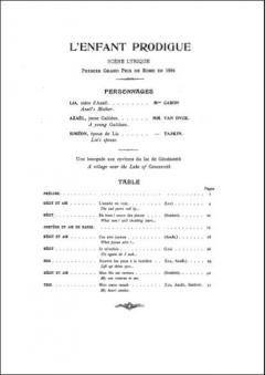 L' Enfant Prodigue von Claude Debussy 