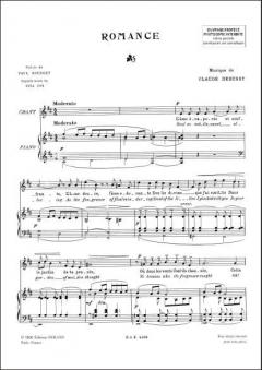 Romance von Claude Debussy 