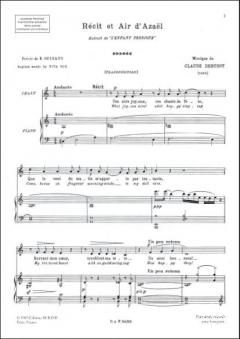 Recit et Air Azael Vm von Claude Debussy 