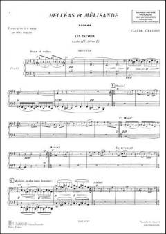 Pelleas Les Cheveux 4 Mains von Claude Debussy 