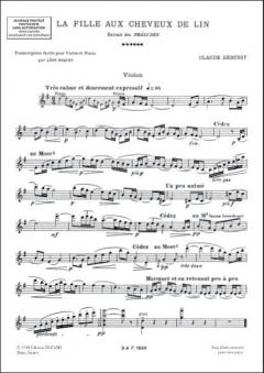 Fille / Cheveux... VL / Piano von Claude Debussy 