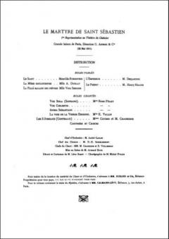 Martyre von Claude Debussy 