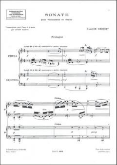 Sonate Vlc / PiaNo. 4 Mains von Claude Debussy 