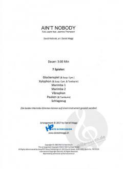 Ain't Nobody von David Wolinski 