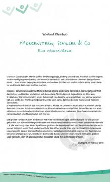 Morgenstern, Schiller & Co. - Eine Musical-Revue (Wieland Kleinbub) 