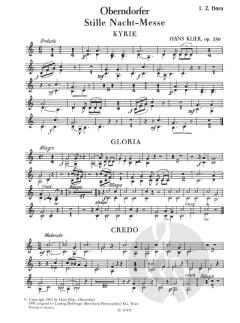 Oberndorfer Stille-Nacht-Messe op. 250 von Hans Klier für Soli, Chor, Orgel, Orchester oder Chor und Orgel im Alle Noten Shop kaufen (Stimmensatz)