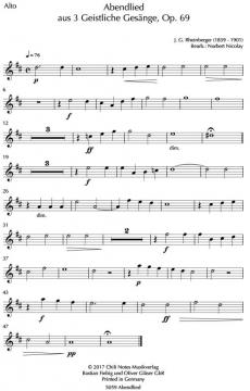 Abendlied von Josef Gabriel Rheinberger (Download) 