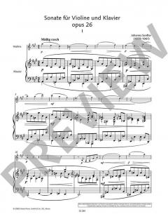 Sonate A-Dur op. 26 von Johanna Senfter 