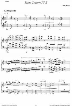 Piano Concerto No. 2 von Carl Vine 