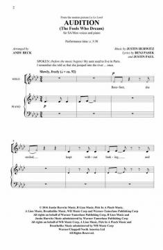 Audition (The Fools Who Dream) (Benj Pasek) 