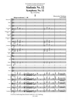 Sinfonie Nr. 12 op. 114 von Mieczyslaw Weinberg 