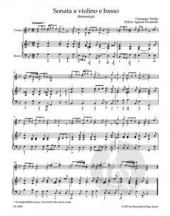 Sonate in g-Moll von Guiseppe Tartini für Violine und Basso continuo - 'Teufelstriller' im Alle Noten Shop kaufen