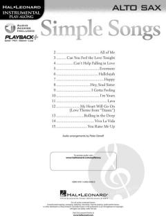 Simple Songs - Alto Sax 