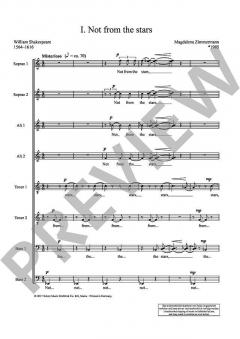 3 Shakespeare Songs von Magdalena Zimmermann 