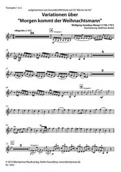 Variationen über 'Morgen kommt der Weihnachtsmann' (Wolfgang Amadeus Mozart) 